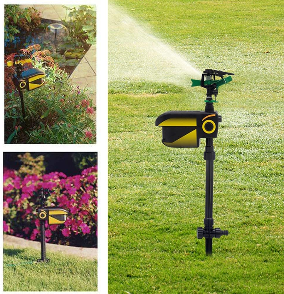 Motion-Activated Garden Sprinkler For Animal Repellent With Sensor