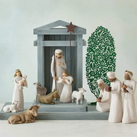 Nativity Set 20-Piece Complete Figurine Collection For Holiday Display