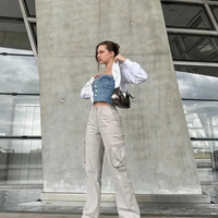 Cargo Pants With Adjustable Waist And Straight Fit For Everyday Wear