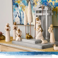 Nativity Set 20-Piece Complete Figurine Collection For Holiday Display