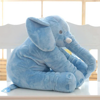 Cuddle Pillow Baby Elephant Plush for Nursery, Soft Stuffed Toy