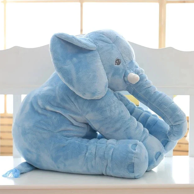Cuddle Pillow Baby Elephant Plush for Nursery, Soft Stuffed Toy