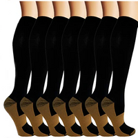 Compression Socks With Copper, 7 Pairs For Women And Men Workout Recovery