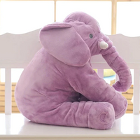 Cuddle Pillow Baby Elephant Plush for Nursery, Soft Stuffed Toy