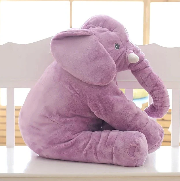 Cuddle Pillow Baby Elephant Plush for Nursery, Soft Stuffed Toy
