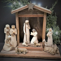 Nativity Set 20-Piece Complete Figurine Collection For Holiday Display