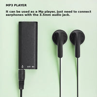Voice-Activated Recorder Compact Portable Mini Digital USB Rechargeable Long Battery