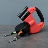 Double Dog Leash With Anti-Tangle Swivel For Two Dogs
