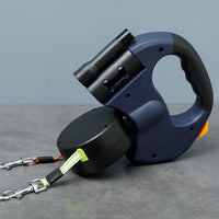 Double Dog Leash With Anti-Tangle Swivel For Two Dogs