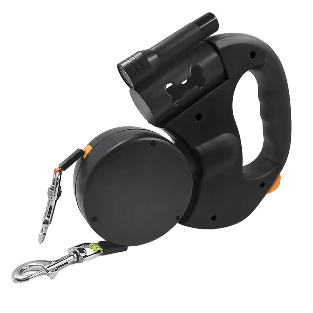 Double Dog Leash With Anti-Tangle Swivel For Two Dogs