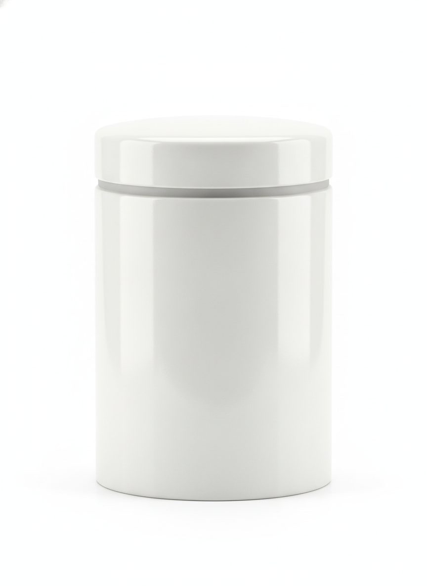 White Ceramic Rice Canister - Storage Items for kitchen