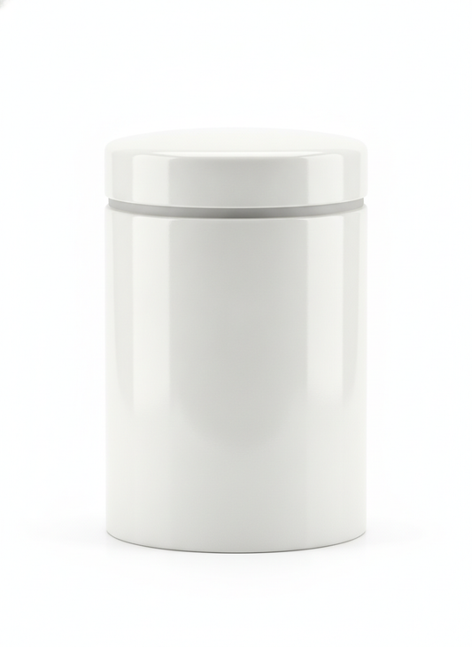 White Ceramic Rice Canister - Storage Items for kitchen