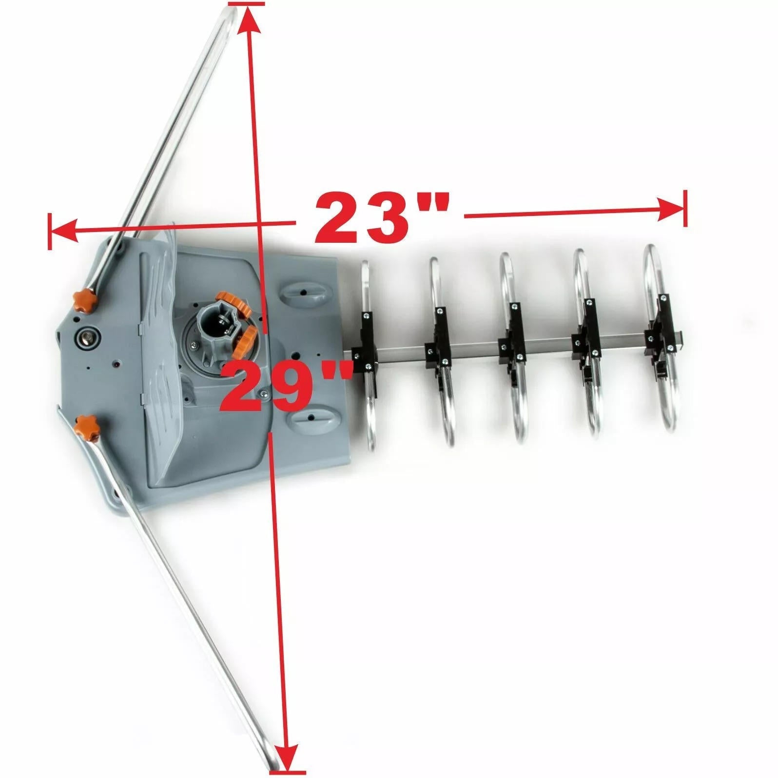 TV Antenna Long Range Digital HD 360° Directional Motor And Mounting Pole