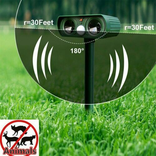 Solar Powered Infrared Animal Pest Repeller For Yard And Garden (1 Repeller)