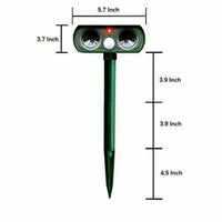 Solar Powered Infrared Animal Pest Repeller For Yard And Garden (1 Repeller)