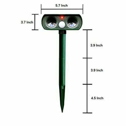 Solar Powered Infrared Animal Pest Repeller For Yard And Garden (1 Repeller)