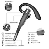Bluetooth Headset Wireless 5.1 Dual Mic Noise Cancelling Trucker Earpiece