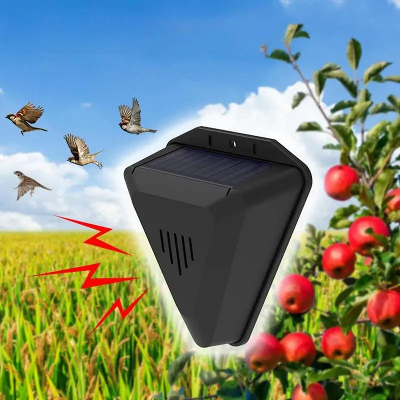 Bird Repeller Solar Powered Outdoor Ultrasonic Device For Garden Patio