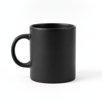 Black Matte Ceramic Coffee Mug - Mugs