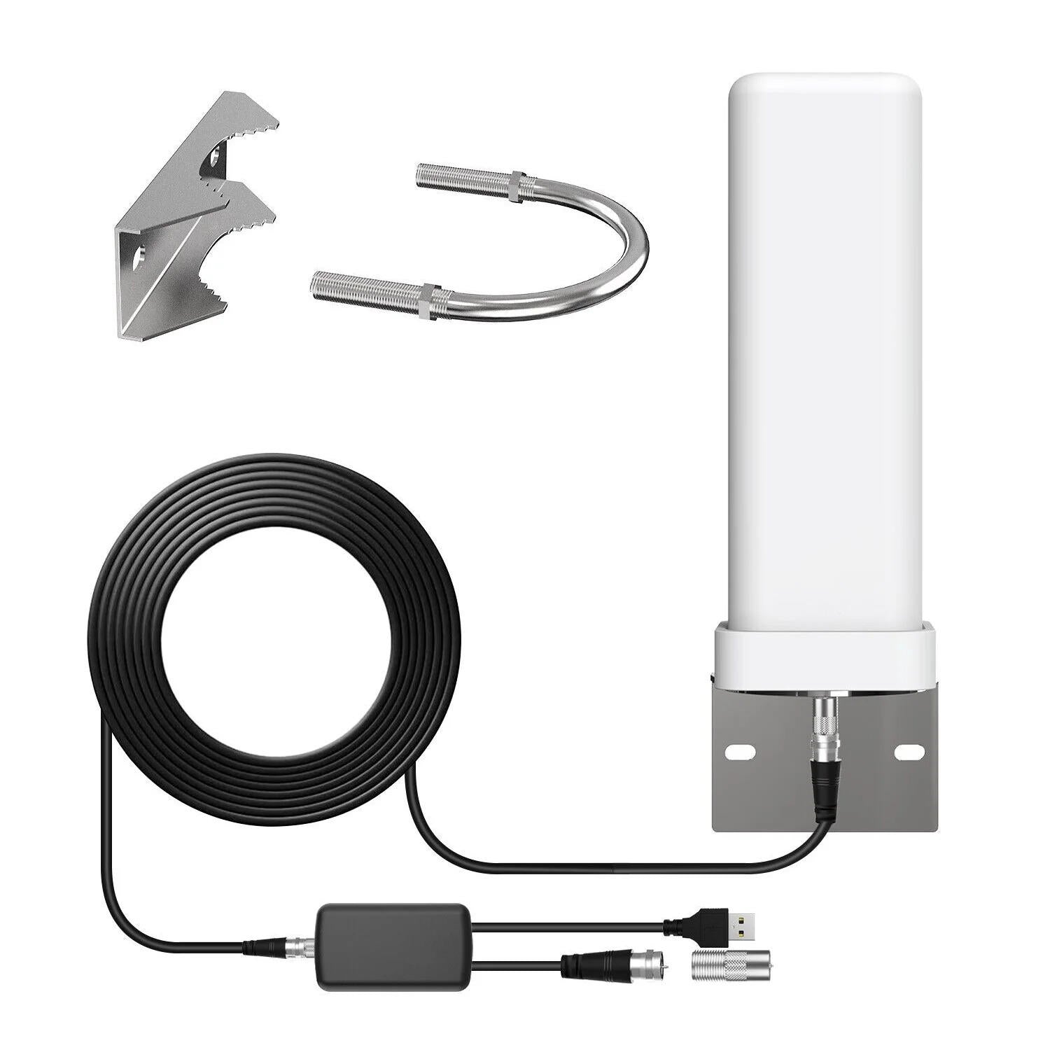 Outdoor HDTV Antenna 360° Omnidirectional Amplified 460-Mile Range 2025