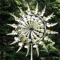 Kinetic Metal Windmill Spinner Anti-Rust Magical Outdoor Garden Decor