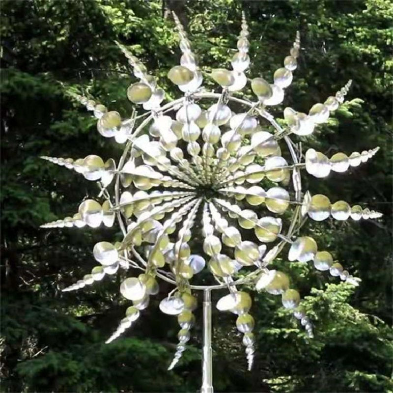 Kinetic Metal Windmill Spinner Anti-Rust Magical Outdoor Garden Decor