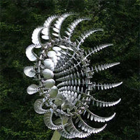 Kinetic Metal Windmill Spinner Anti-Rust Magical Outdoor Garden Decor