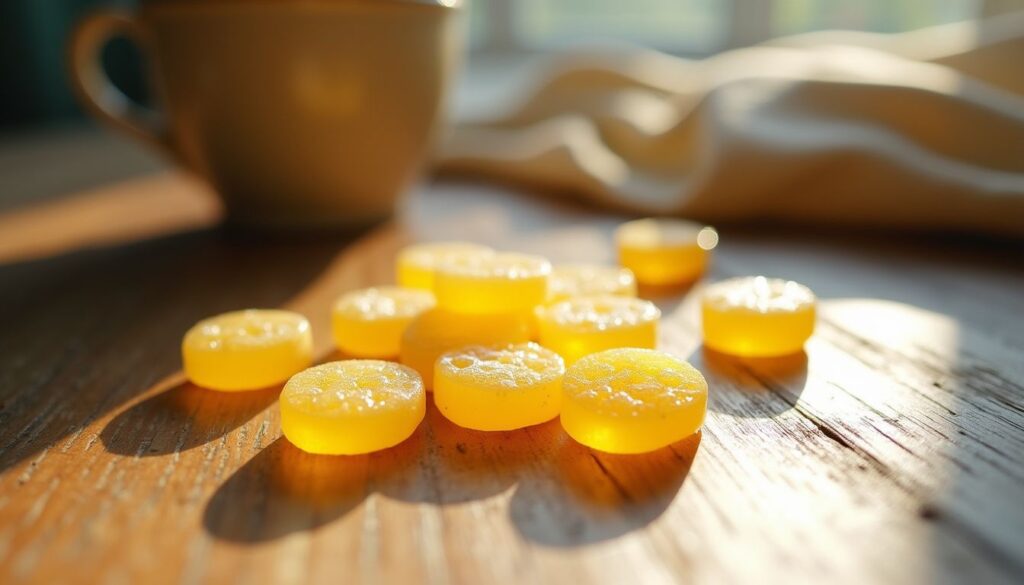 honey lemon cough drops